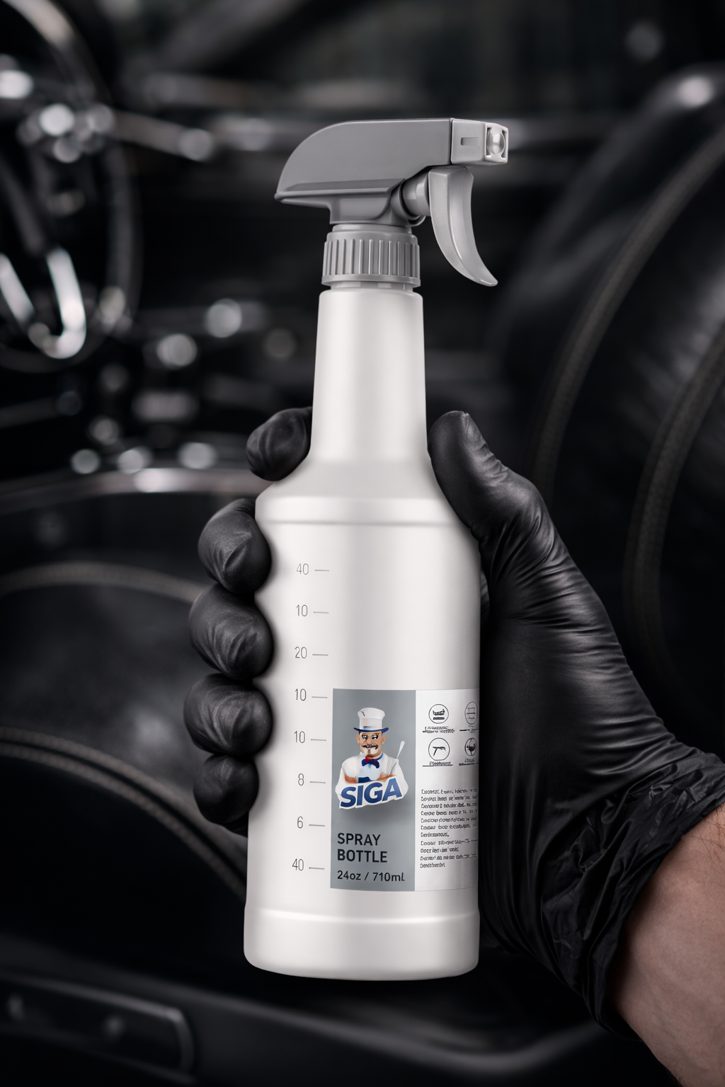 Recipiente Pulverizador con medidor